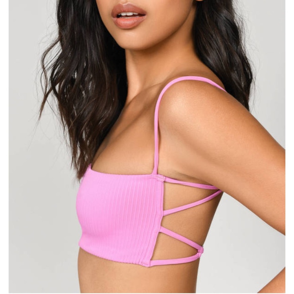 TOBI pink bikini top